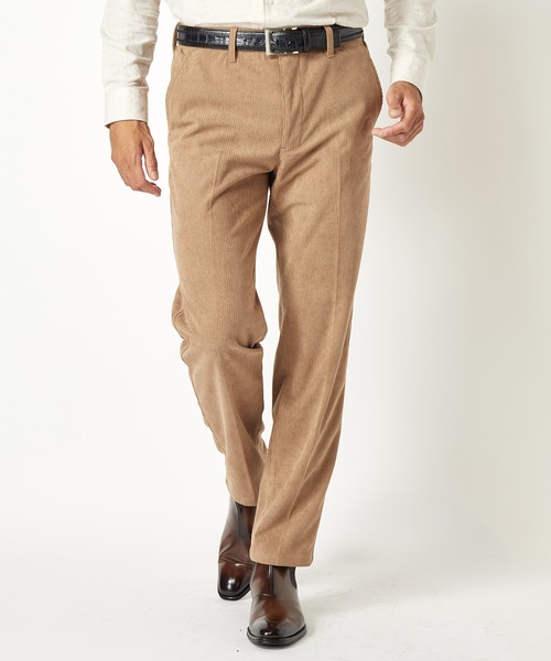 MEN'S BIGI（メンズビギ）の「親子コーデュロイストレッチイージースラックス（スラックス・メンズ・ブラック/ベージュ/オフホワイト・01/02/03/04）」の9枚目の写真