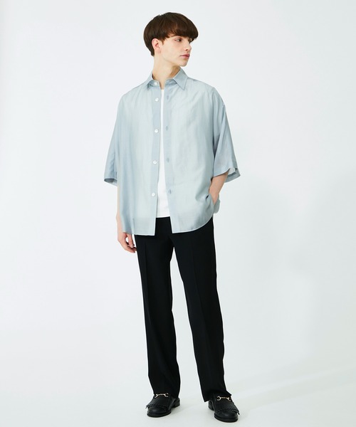 UNITED TOKYO（ユナイテッドトウキョウ）の「シアードルマンオーバーシャツ（シャツ/ブラウス・メンズ・ブラック/グレー・1/2）」の6枚目の写真