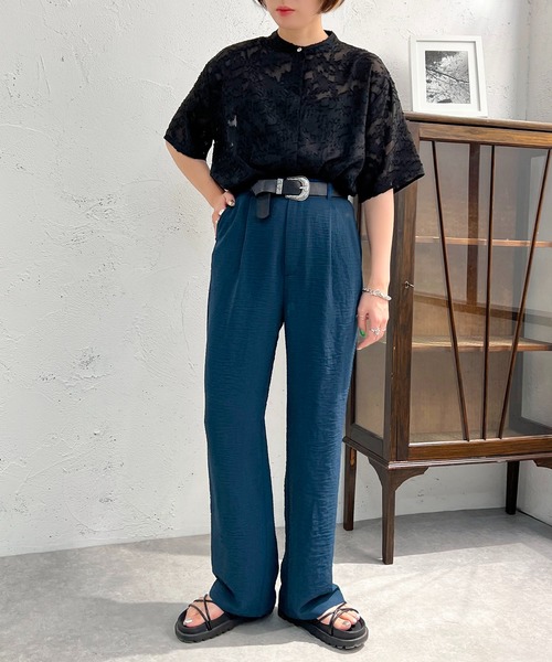 apres jour mignon(アプレジュールミニョン)の「柄シアーブラウス【ZOZOTOWN限定アイテム】(シャツ/ブラウス・レディース・ブラック/オフホワイト/アイボリー・フリー/X-LARGE)」の8枚目の写真