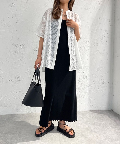 apres jour mignon(アプレジュールミニョン)の「柄シアーブラウス【ZOZOTOWN限定アイテム】(シャツ/ブラウス・レディース・ブラック/オフホワイト/アイボリー・フリー/X-LARGE)」の11枚目の写真