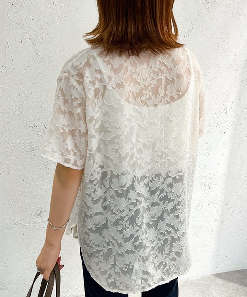 apres jour mignon(アプレジュールミニョン)の「柄シアーブラウス【ZOZOTOWN限定アイテム】(シャツ/ブラウス・レディース・ブラック/オフホワイト/アイボリー・フリー/X-LARGE)」の14枚目の写真