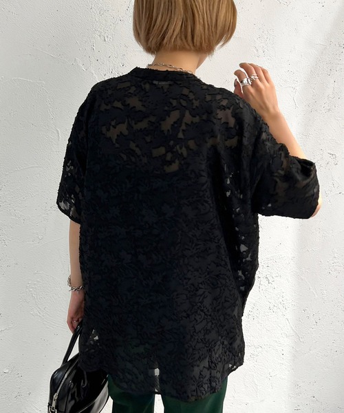 apres jour mignon(アプレジュールミニョン)の「柄シアーブラウス【ZOZOTOWN限定アイテム】(シャツ/ブラウス・レディース・ブラック/オフホワイト/アイボリー・フリー/X-LARGE)」の18枚目の写真