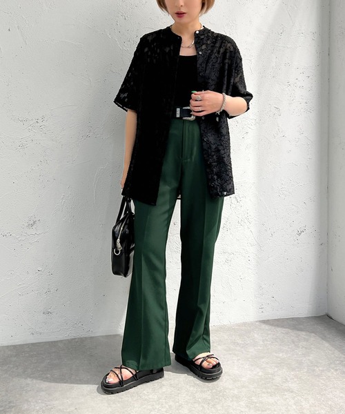 apres jour mignon(アプレジュールミニョン)の「柄シアーブラウス【ZOZOTOWN限定アイテム】(シャツ/ブラウス・レディース・ブラック/オフホワイト/アイボリー・フリー/X-LARGE)」の19枚目の写真