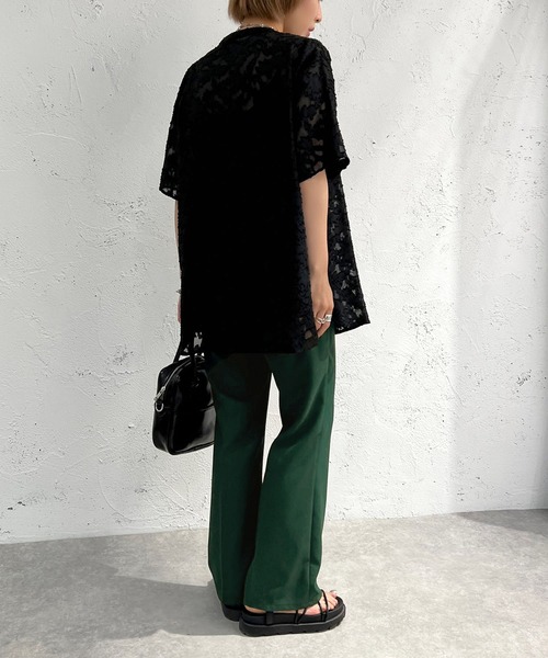 apres jour mignon(アプレジュールミニョン)の「柄シアーブラウス【ZOZOTOWN限定アイテム】(シャツ/ブラウス・レディース・ブラック/オフホワイト/アイボリー・フリー/X-LARGE)」の20枚目の写真