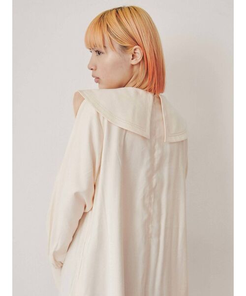 merry jenny（メリージェニー）の「Ｗステッチリボンワンピース（ワンピース・レディース・ブラック/アイボリー・FREE）」の5枚目の写真