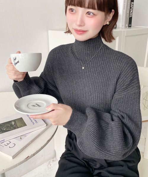 値下げ！アパルトモン ドゥーズィエムクラス ボトルネックニットプルオーバー 新品、未使用 L'Appartement ボトルネックニットプルオーバー
