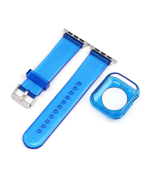 SiNCERE（シンシア）の「Apple Watch Band / アップルウォッチ バンド シンプル クリアバンド 38-41mm/42-44mm（デジタル腕時計・レディース・ブラック/ネイビー/ブラウン/レッド/グリーン/クリア/ブルー・44mm/40mm）」の6枚目の写真