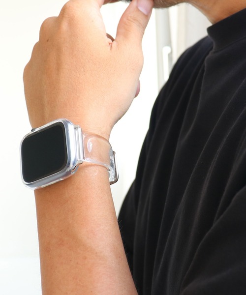 SiNCERE（シンシア）の「Apple Watch Band / アップルウォッチ バンド シンプル クリアバンド 38-41mm/42-44mm（デジタル腕時計・レディース・ブラック/ネイビー/ブラウン/レッド/グリーン/クリア/ブルー・44mm/40mm）」の7枚目の写真