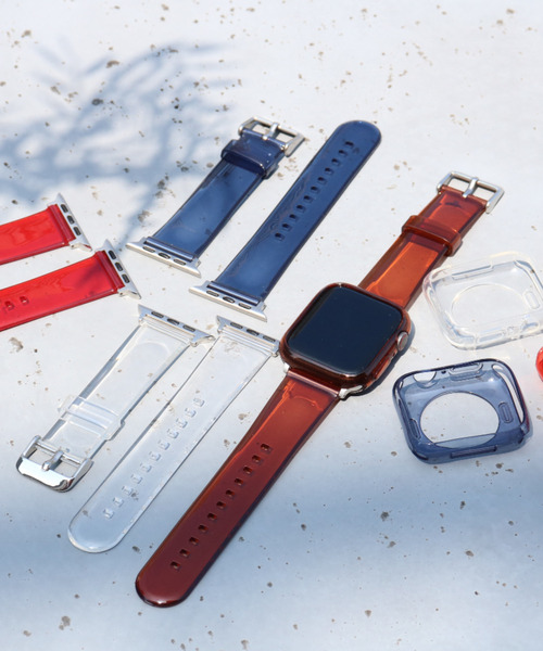SiNCERE（シンシア）の「Apple Watch Band / アップルウォッチ バンド シンプル クリアバンド 38-41mm/42-44mm（デジタル腕時計・レディース・ブラック/ネイビー/ブラウン/レッド/グリーン/クリア/ブルー・44mm/40mm）」の14枚目の写真