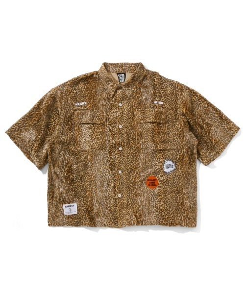 BILLIONAIRE BOYS CLUB(ビリオネア・ボーイズ・クラブ)の「DENIM&LEOPARD SHIRT S/S(シャツ/ブラウス・メンズ・レオパード/ライトブルー/ブルー・MEDIUM/X-LARGE/LARGE)」の3枚目の写真