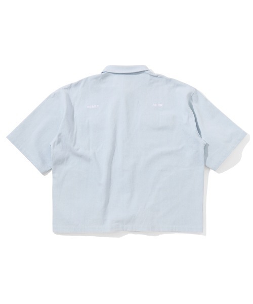 BILLIONAIRE BOYS CLUB(ビリオネア・ボーイズ・クラブ)の「DENIM&LEOPARD SHIRT S/S(シャツ/ブラウス・メンズ・レオパード/ライトブルー/ブルー・MEDIUM/X-LARGE/LARGE)」の6枚目の写真