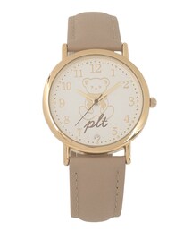 PINK-latte | 合皮ベルトくまウォッチ(アナログ腕時計)