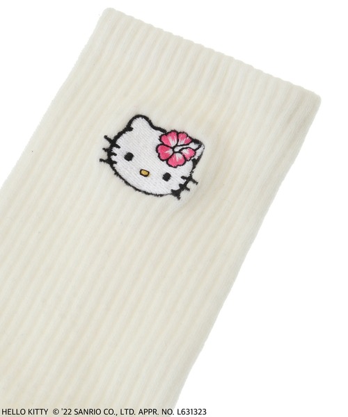 Candy Stripper（キャンディストリッパー）の「HELLO KITTY RIB ソックス（ソックス/靴下・レディース・ブラック/ピンク/オフホワイト・FREE）」の8枚目の写真