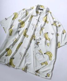 SITRY | Cosmo Heights 205 コラボ Oversize Drop shoulder open color banana shirt/オーバーサイズ ドロップショルダー オープンカラー バナナ シャツ(シャツ/ブラウス)
