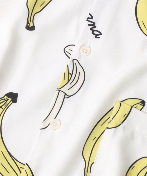 SITRY（シトリー）の「Oversize Drop shoulder open color banana shirt/別注 オーバーサイズ ドロップショルダー オープンカラー バナナ シャツ（シャツ/ブラウス・メンズ・ホワイト/ネイビー/ピンク・M/L）」の7枚目の写真