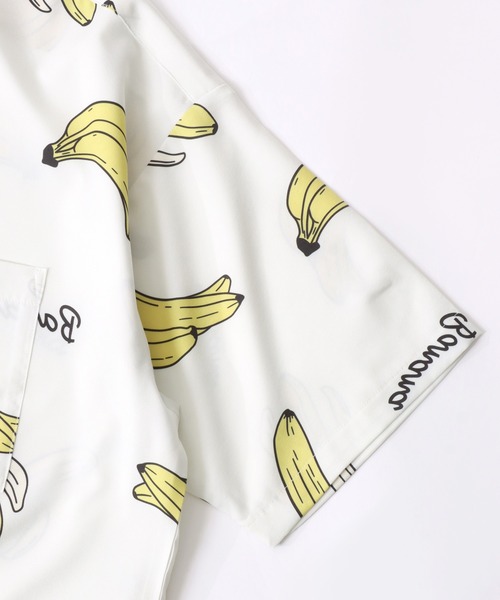 SITRY（シトリー）の「Oversize Drop shoulder open color banana shirt/別注 オーバーサイズ ドロップショルダー オープンカラー バナナ シャツ（シャツ/ブラウス・メンズ・ホワイト/ネイビー/ピンク・M/L）」の9枚目の写真