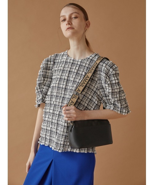 AMAIL（アマイル）の「Pcopon cloth（Tシャツ/カットソー・レディース・ブラック/アイボリー・FREE）」の10枚目の写真