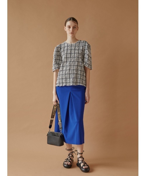 AMAIL（アマイル）の「Pcopon cloth（Tシャツ/カットソー・レディース・ブラック/アイボリー・FREE）」の5枚目の写真