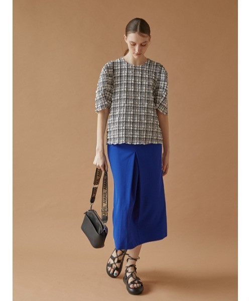 AMAIL（アマイル）の「Pcopon cloth（Tシャツ/カットソー・レディース・ブラック/アイボリー・FREE）」の12枚目の写真