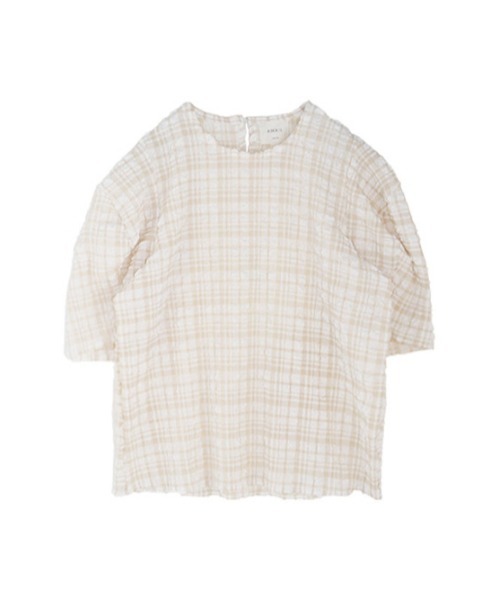 AMAIL（アマイル）の「Pcopon cloth（Tシャツ/カットソー・レディース・ブラック/アイボリー・FREE）」の4枚目の写真