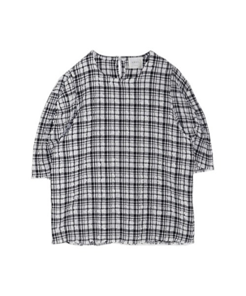 AMAIL（アマイル）の「Pcopon cloth（Tシャツ/カットソー・レディース・ブラック/アイボリー・FREE）」の8枚目の写真