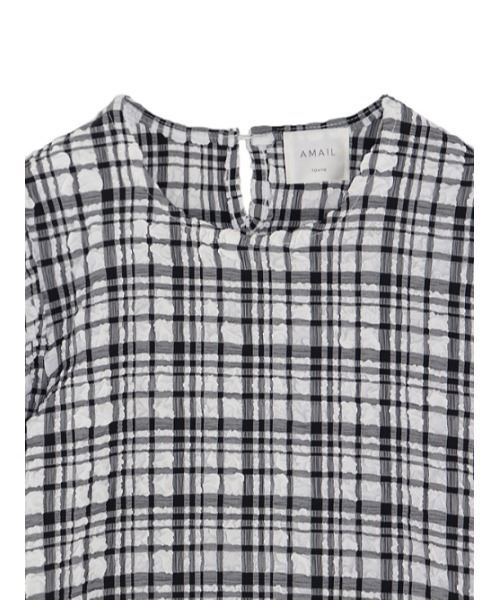 AMAIL（アマイル）の「Pcopon cloth（Tシャツ/カットソー・レディース・ブラック/アイボリー・FREE）」の16枚目の写真