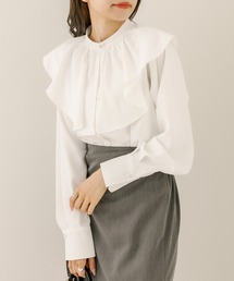 OLIVE des OLIVE | ラッフルカラ―付ブラウス(シャツ/ブラウス)
