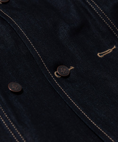 glamb(グラム)の「Double Brested Denim JKT / ダブルブレストデニムジャケット(デニムジャケット・メンズ・ブラック/インディゴブルー・M/S/L)」の19枚目の写真