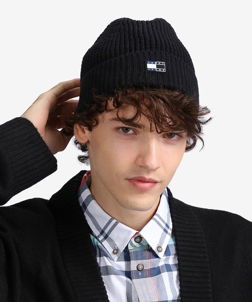 tommy jeans(トミー ジーンズ)の「ニットキャップ(ニットキャップ/ビーニー・メンズ・ブラック/バーガンディー・FREE)」の3枚目の写真