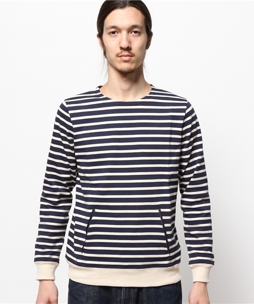 JOURNAL STANDARD(ジャーナルスタンダード)の「WAIT / ワイト: LE MINOR TECK MAER / カットソー(Tシャツ/カットソー・メンズ・アイボリー/ネイビー/ブルー系その他・SMALL/MEDIUM)」の4枚目の写真