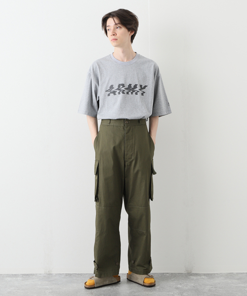 JOURNAL STANDARD(ジャーナルスタンダード)の「【平沼 久幸/ひらぬま ひさゆき】ARMY/アーミー トレー二ングウェアー めまい Tシャツ(Tシャツ/カットソー・メンズ・チャコールグレー/イエロー/ホワイト・LARGE/X-LARGE/MEDIUM)」の4枚目の写真