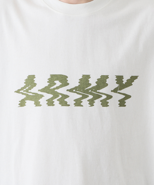 JOURNAL STANDARD(ジャーナルスタンダード)の「【平沼 久幸/ひらぬま ひさゆき】ARMY/アーミー トレー二ングウェアー めまい Tシャツ(Tシャツ/カットソー・メンズ・チャコールグレー/イエロー/ホワイト・LARGE/X-LARGE/MEDIUM)」の16枚目の写真
