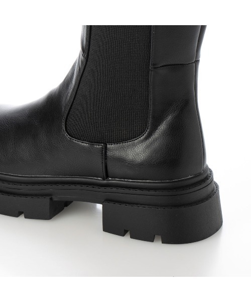 noyau（ノヤウ）の「サイドゴアタンクソールロングブーツ（ブーツ・レディース・ブラック/デザートカモ/アイボリー・L/LL/S/M）」の12枚目の写真