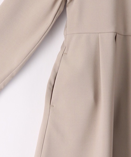 ROPE' PICNIC（ロペピクニック）の「【KIDS】ラク美/衿・カフスデザインタックワンピース（ワンピース・キッズ・ベージュ/ネイビー・150/140/110/120/130）」の8枚目の写真