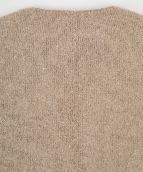 titivate（ティティベイト）の「ﾎﾞｰﾄﾈｯｸﾐﾆ丈ﾆｯﾄﾜﾝﾋﾟｰｽ（ワンピース・レディース・ライトグレー/ベージュ/ブラウン・S/M）」の20枚目の写真