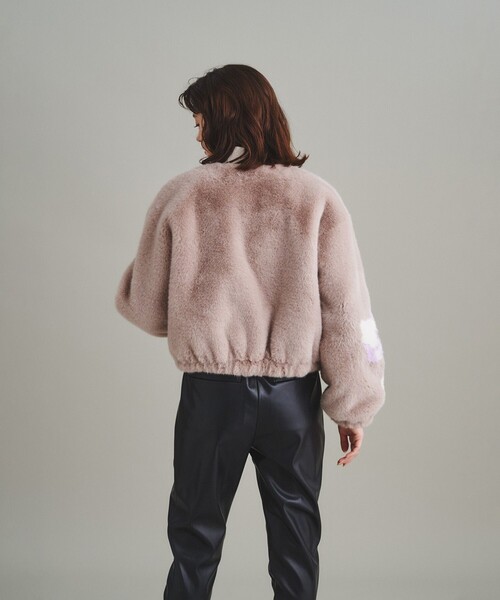 GRACE CONTINENTAL(グレースコンチネンタル)の「パッチワークフェイクファージャケット(ブルゾン・レディース・ブラック/ベージュ・36/38)」の19枚目の写真