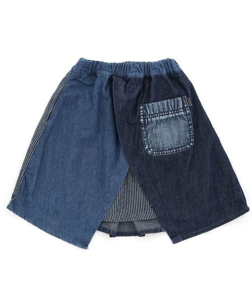 F.O.KIDS（エフオーキッズ）の「キリカエスカート（スカート・キッズ・インディゴブルー/チェック/ベージュ・100/140/90/110/120/80/130/95）」の6枚目の写真