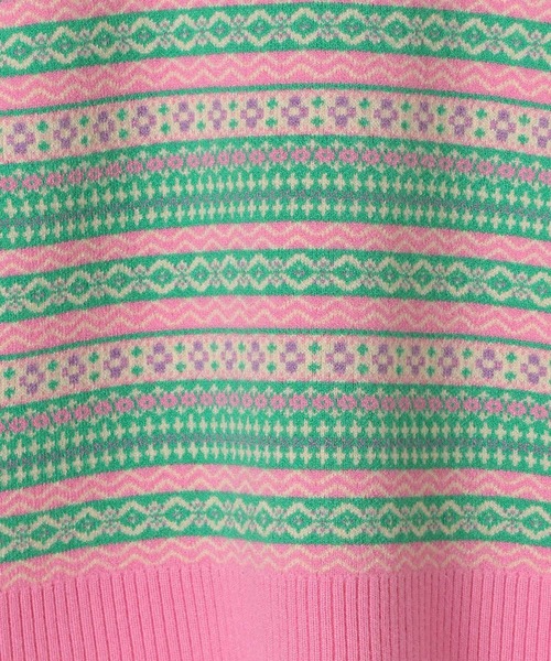 LOWRYS FARM（ローリーズファーム）の「ＪＱニットベスト　168990（ベスト・キッズ・ブルー/ピンク・110cm/120cm/130cm/140cm/150cm）」の5枚目の写真