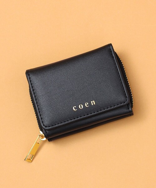 coen（コーエン）の「ロゴミニウォレット（財布・レディース・イエロー/ブラック/グレー/ピンク・FREE）」の6枚目の写真