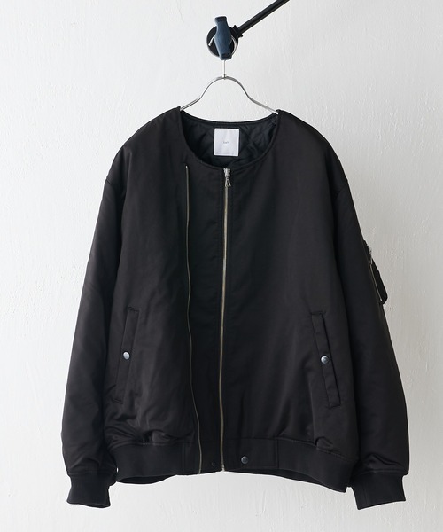 Lui's（ルイス）の「BIG MA-1(オーバーサイズ)（MA-1・メンズ・ブラック/グレー・FREE）」の4枚目の写真