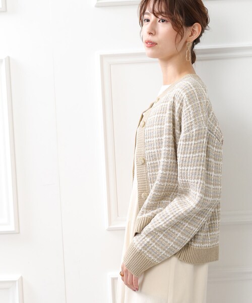 DRESKIP（ドレスキップ）の「◆ニットツィードカーディガン（カーディガン/ボレロ・レディース・ブラック/サンドベージュ/オレンジ・02/03/04）」の19枚目の写真