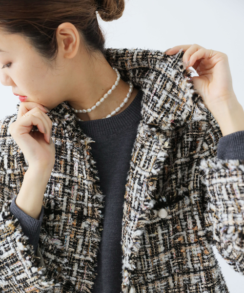 IENA（イエナ）の「《追加》ホワイトツイードジャケット（その他