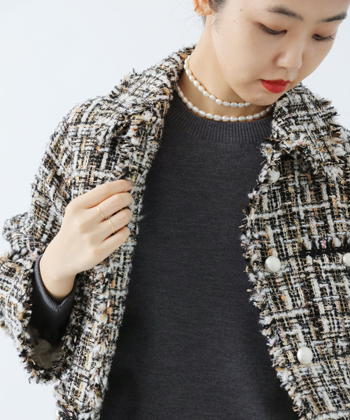 IENA（イエナ）の「《追加》ホワイトツイードジャケット（その他