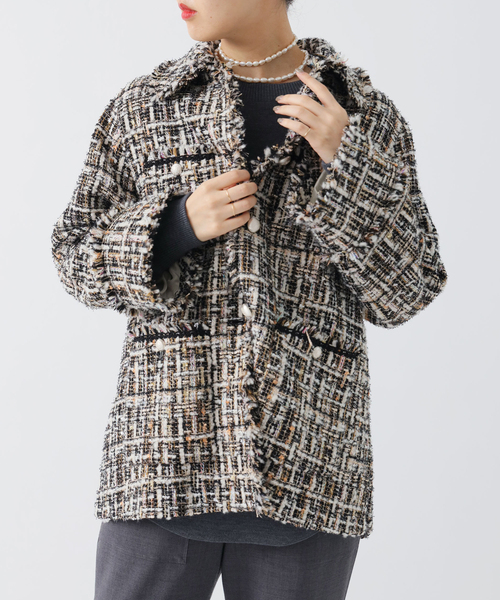 IENA（イエナ）の「《追加》ホワイトツイードジャケット（その他