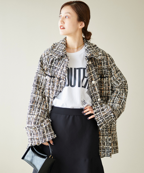 IENA（イエナ）の「《追加》ホワイトツイードジャケット（その他