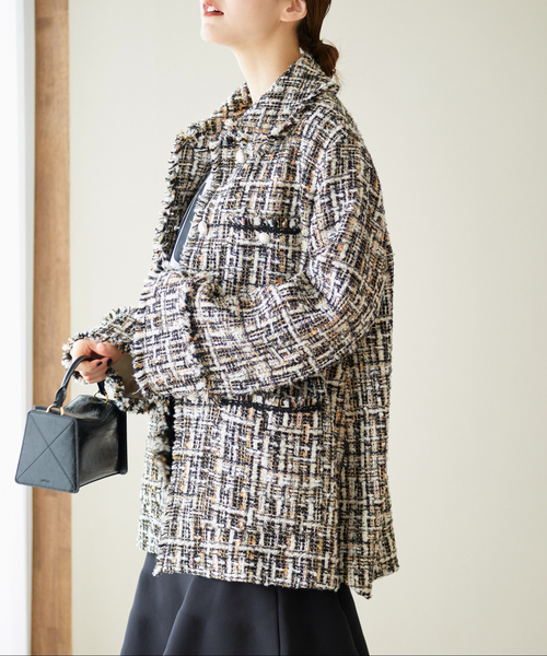 IENA（イエナ）の「《追加》ホワイトツイードジャケット（その他