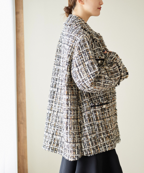 IENA(イエナ)の「《追加》ホワイトツイードジャケット(その他 IENA(イエナ)の「《追加》ホワイトツイードジャケット(その他