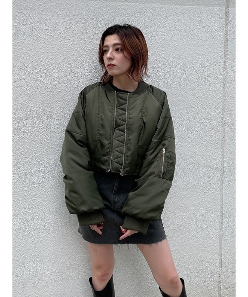 ENVYM - ENVYM ma-1 カーキ ENVYM（アンビー）の「クロップドMA－1（MA-1）」 - WEAR