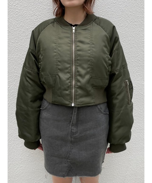 ENVYM - ENVYM ma-1 カーキ ENVYM（アンビー）の「クロップドMA－1（MA-1）」 - WEAR
