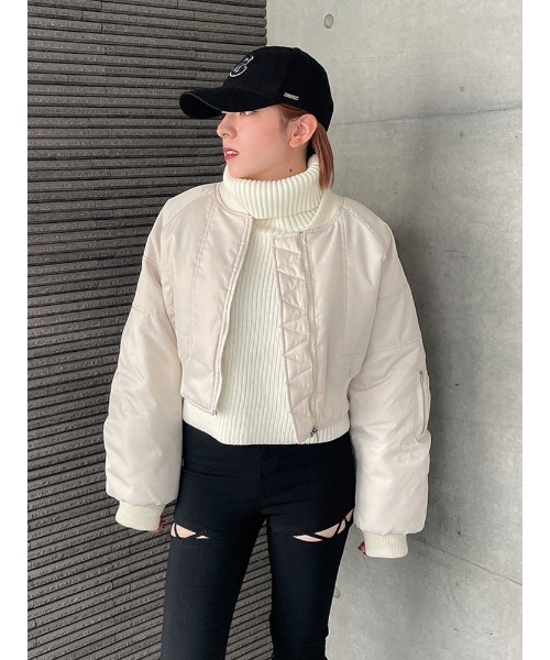ENVYM - ENVYM ma-1 カーキ ENVYM（アンビー）の「クロップドMA－1（MA-1）」 - WEAR